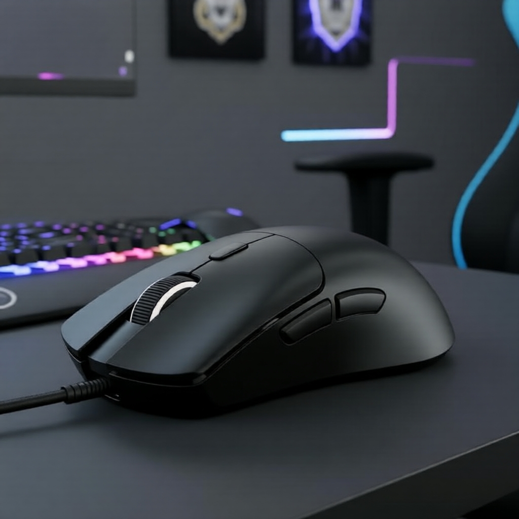 Mouse Gaming Attack Shark R1 400IPS 40G, 80M cliques, PC escritório, vermelho/pr