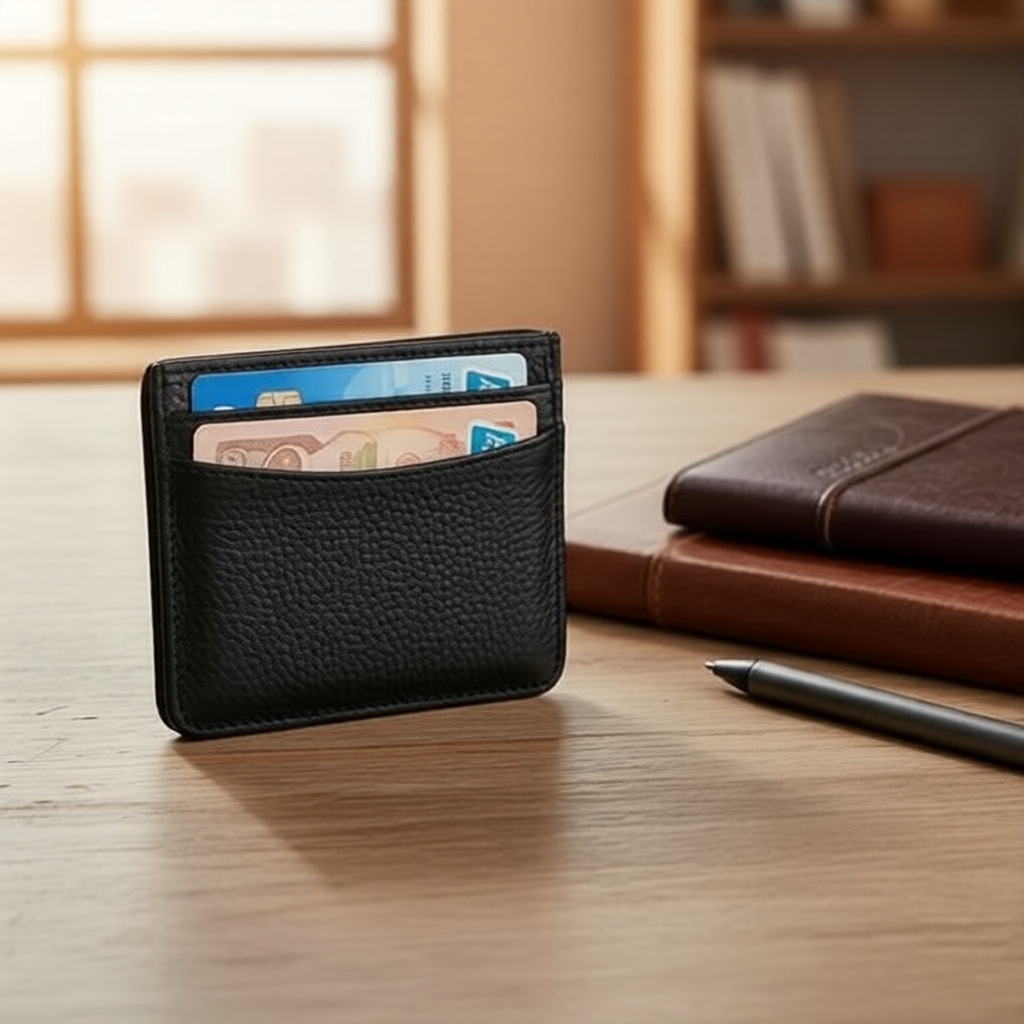 Carteira Masculina Compacta com Proteção RFID - Organizador para CNH, Identidade, Cartões e Moedas