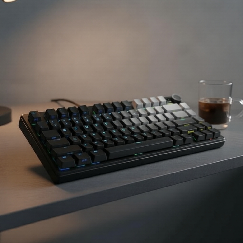 Teclado Mecânico Sem Fio Aula F75MAX – Teclado Gamer com 3 Modos (Bluetooth/2.4G/USB-C), Retroiluminação RGB, Troca a