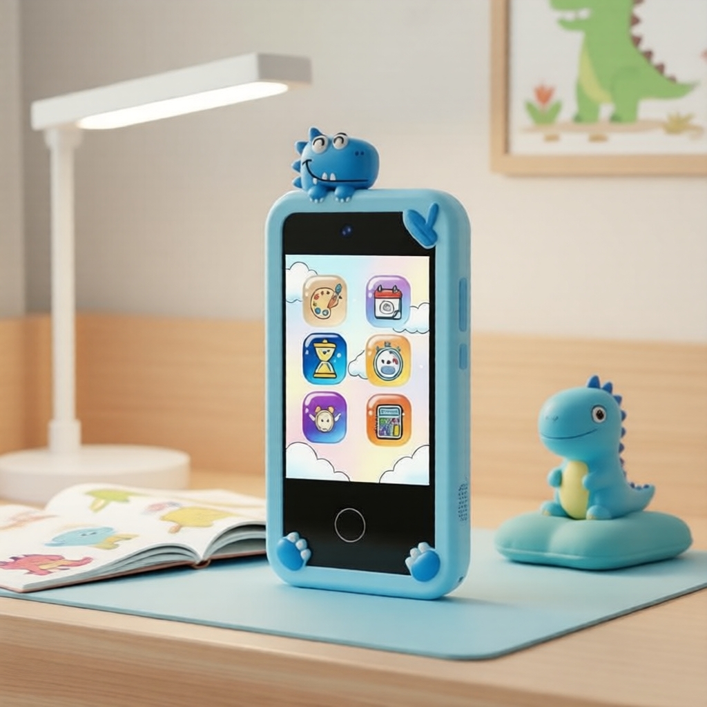 Smartphone Infantil com Tela Sensível ao Toque para Aprendizagem com Câmera Integrada