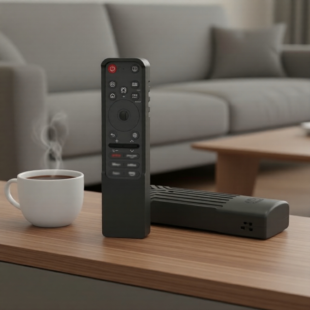 Capa de silicone à prova de choque para LG MR25 GA Magic Remote 2025, capa antiderrapante lavável com alça e laço,