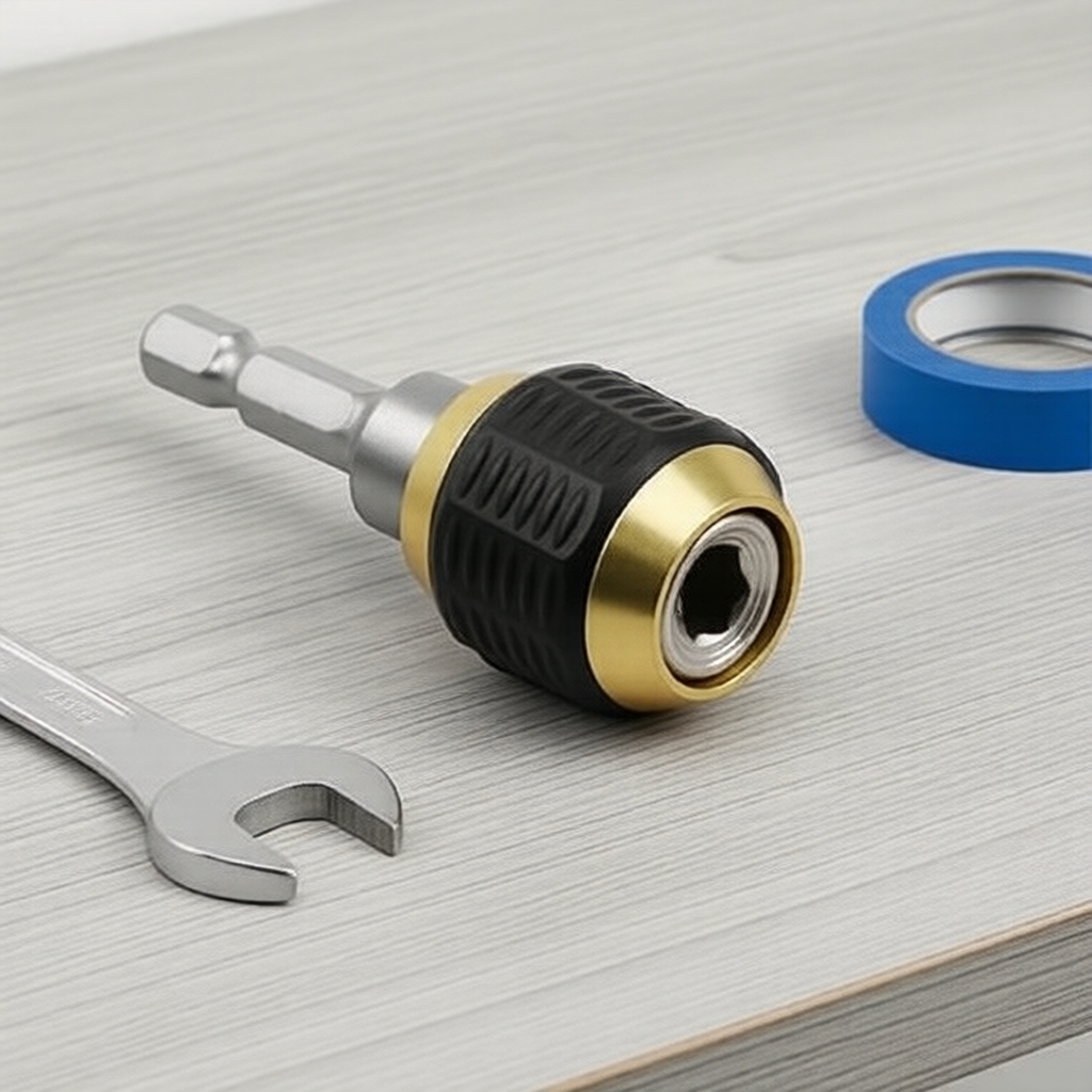 Adaptador de Mandril sem Chave de Troca Rápida 60 mm com Haste Hexagonal para Furadeira de Impacto & Parafusadeira, 1