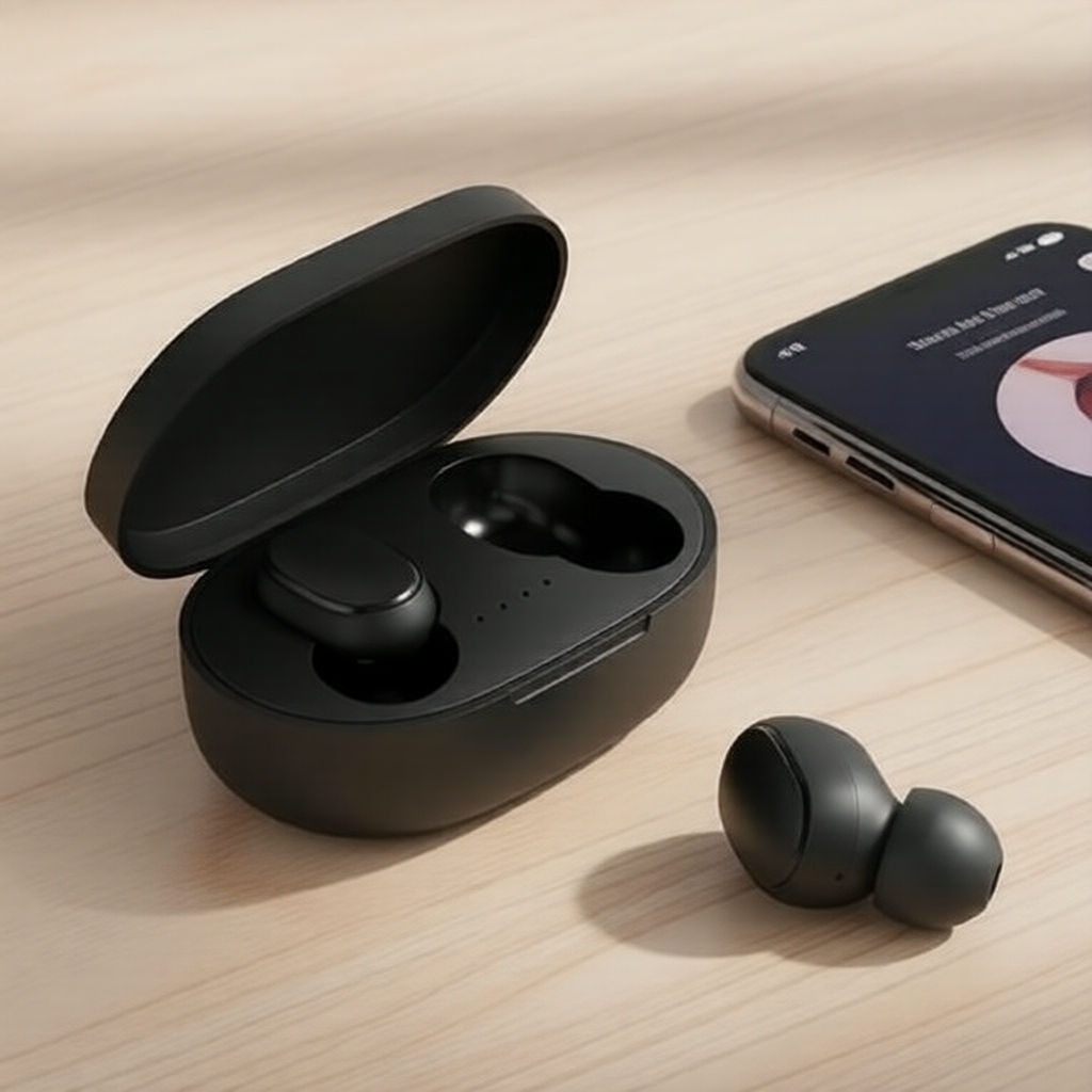 Fones de Ouvido Bluetooth A6S TWS com Microfone, Cancelamento de Ruído Ativo para Esportes, Jogos e Uso no Escritório
