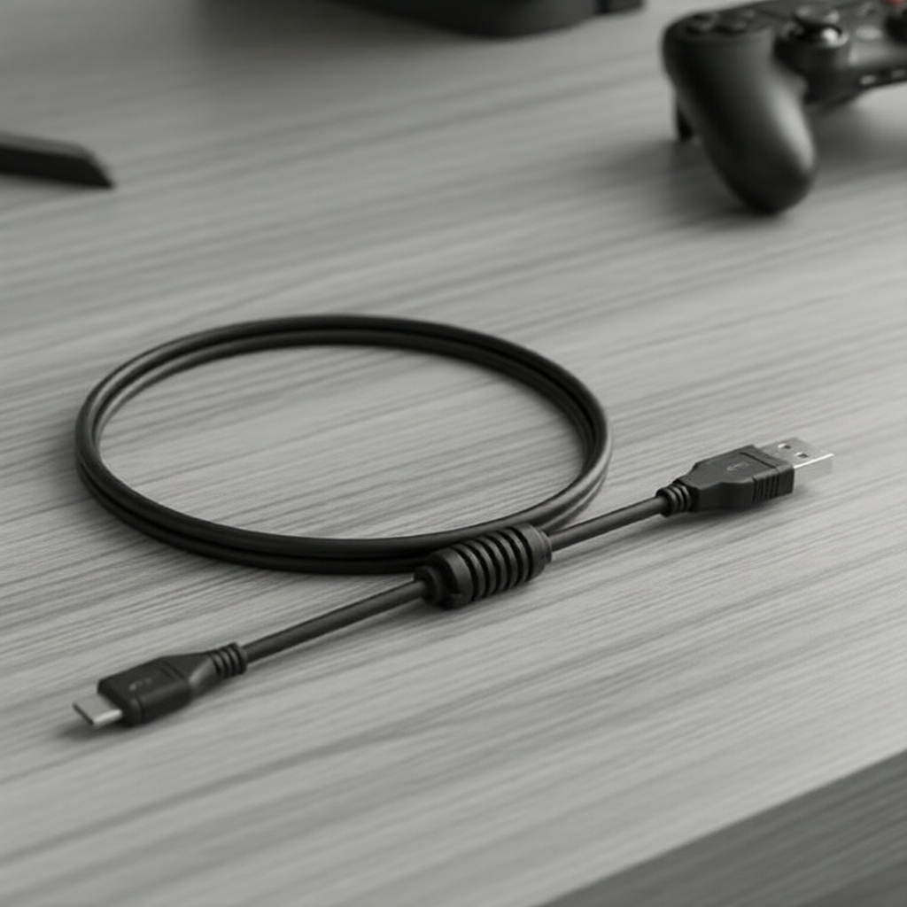 Cabo de carregamento USB de 2 metros compatível com o Sony PS4 DualShock 4