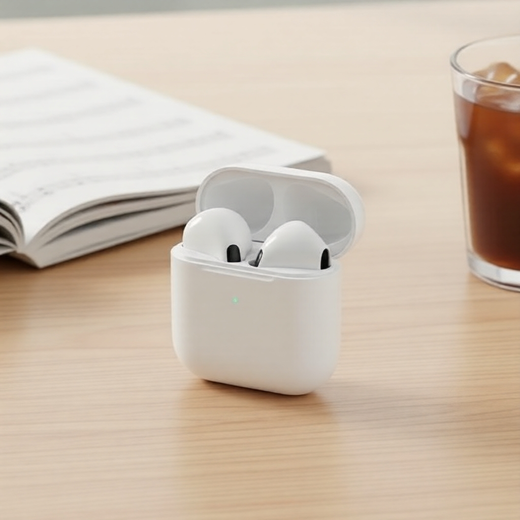 Fones de Ouvido Sem Fio Pro4, Bluetooth 5.3, Estéreo Hi-Res, Cancelamento de Ruído ENC, À Prova d'Água, Chamadas HD