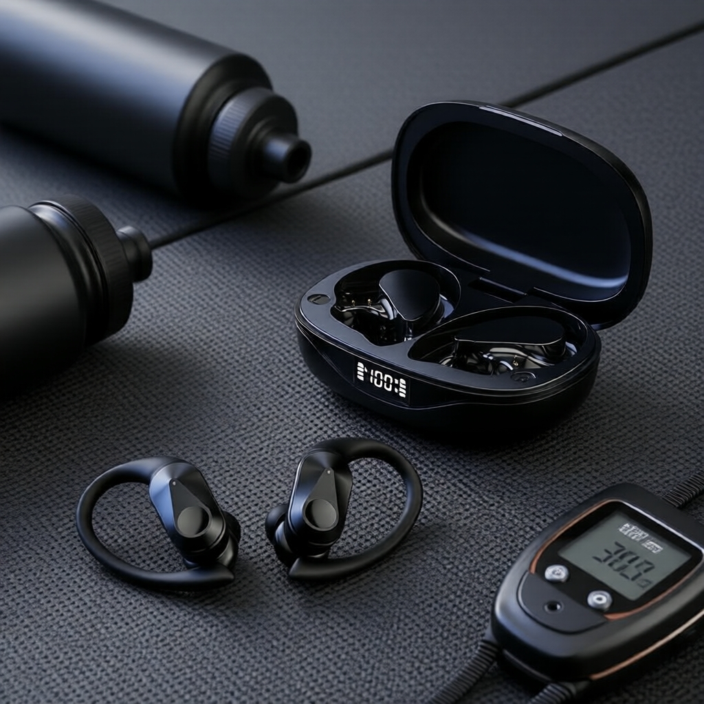 Fones de ouvido para jogos Lenovo LP75 com microfone ENC, graves HiFi e display LED, fones de ouvido à prova d'água com