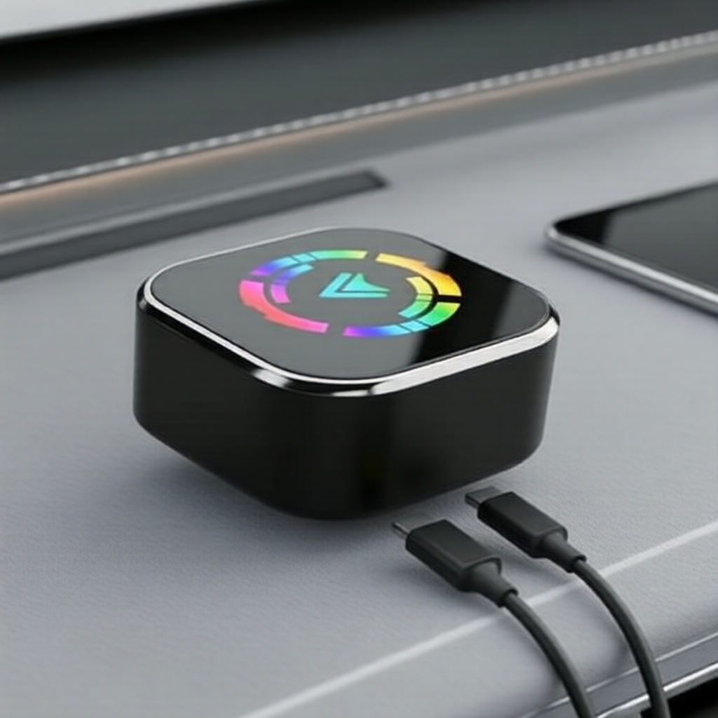Caixa Inteligente Sem Fio 2 em 1 CarPlay Android Auto para Audi Toyota Skoda