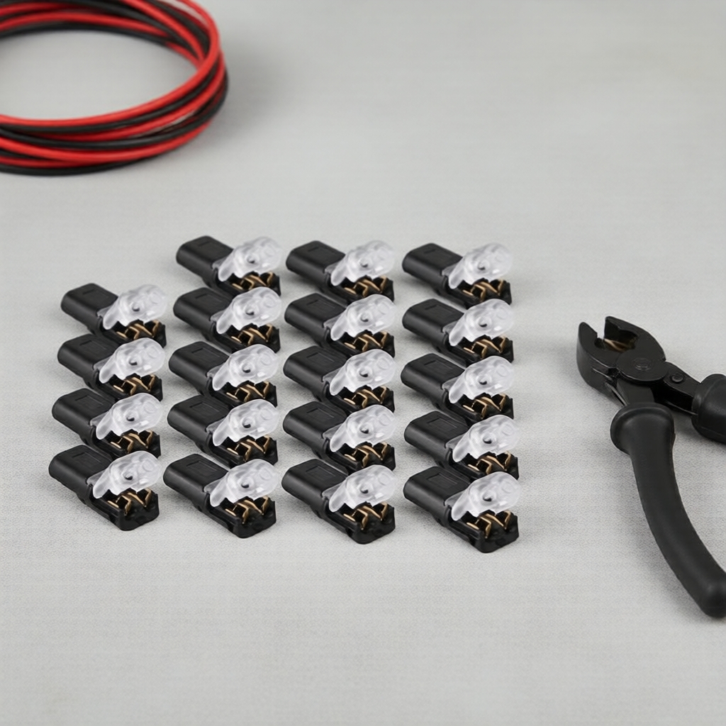 Conectores de Fio à Prova d'Água 2 Pinos, Pacote com 50 Unidades, Terminais Elétricos para Automóveis, Classificação