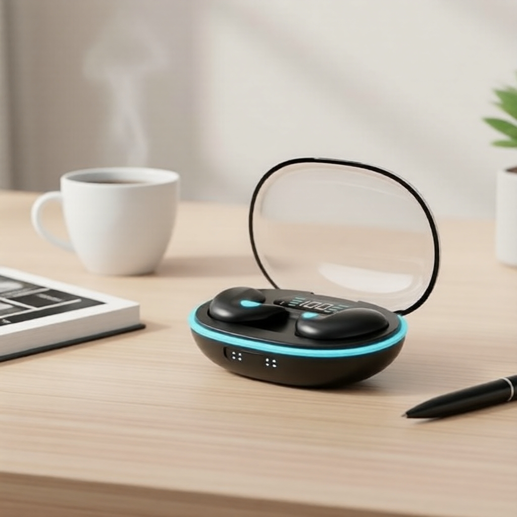 Fones de ouvido TWS X55, Hi-Fi estéreo, Bluetooth sem fio, microfone com redução de ruído, à prova d'água