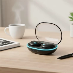 Fones de ouvido TWS X55, Hi-Fi estéreo, Bluetooth sem fio, microfone com redução de ruído, à prova d'água