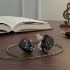 KZ Castor Pro Fones de Ouvido com Fio de 10mm Dual Driver, Som Estéreo HiFi Ajustável, Fones Gamer Intra-Auriculares