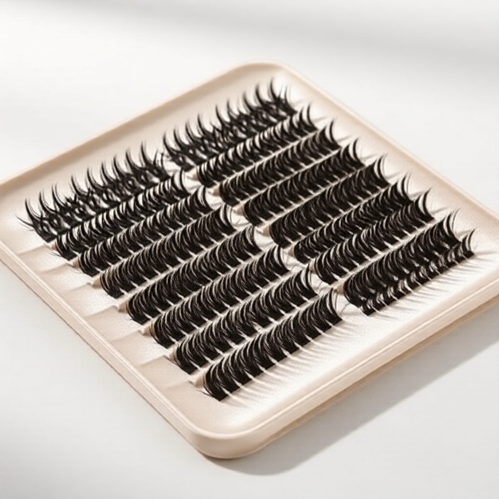 Clusters de Cílios Leves DIY D Curl Extensões Naturais e Volumosas Kit de Cílios Individuais