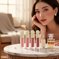 Ibcccndc Líquido Blush, Acabamento Aveludado à Prova d'Água com Longa Duração & Hidratação