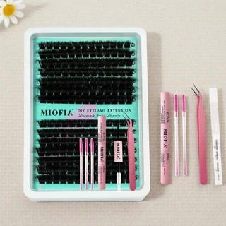 Kit de extensão de cílios 3D, espessura 10-18 mm, ideal para novos usuários