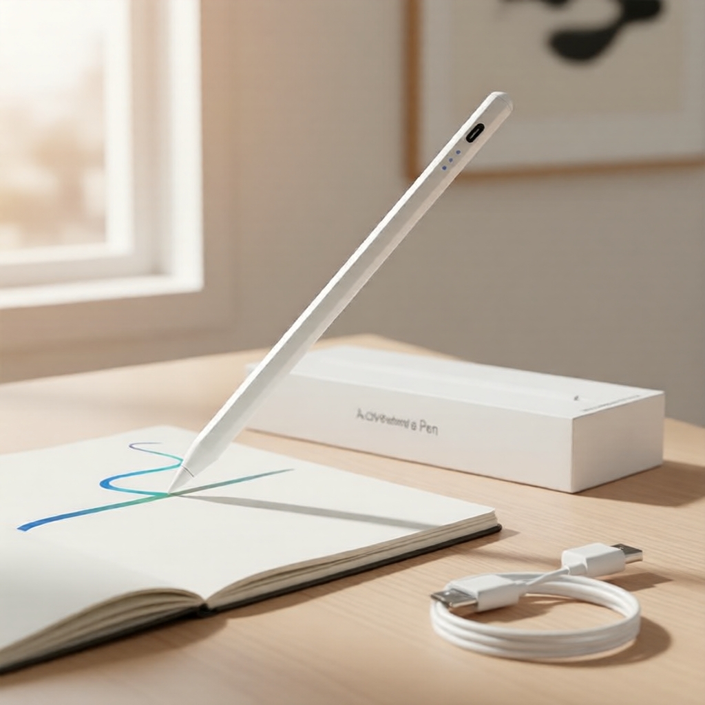 Caneta Universal Ativa com Rejeição de Palma e Indicador de Energia para iPhone/