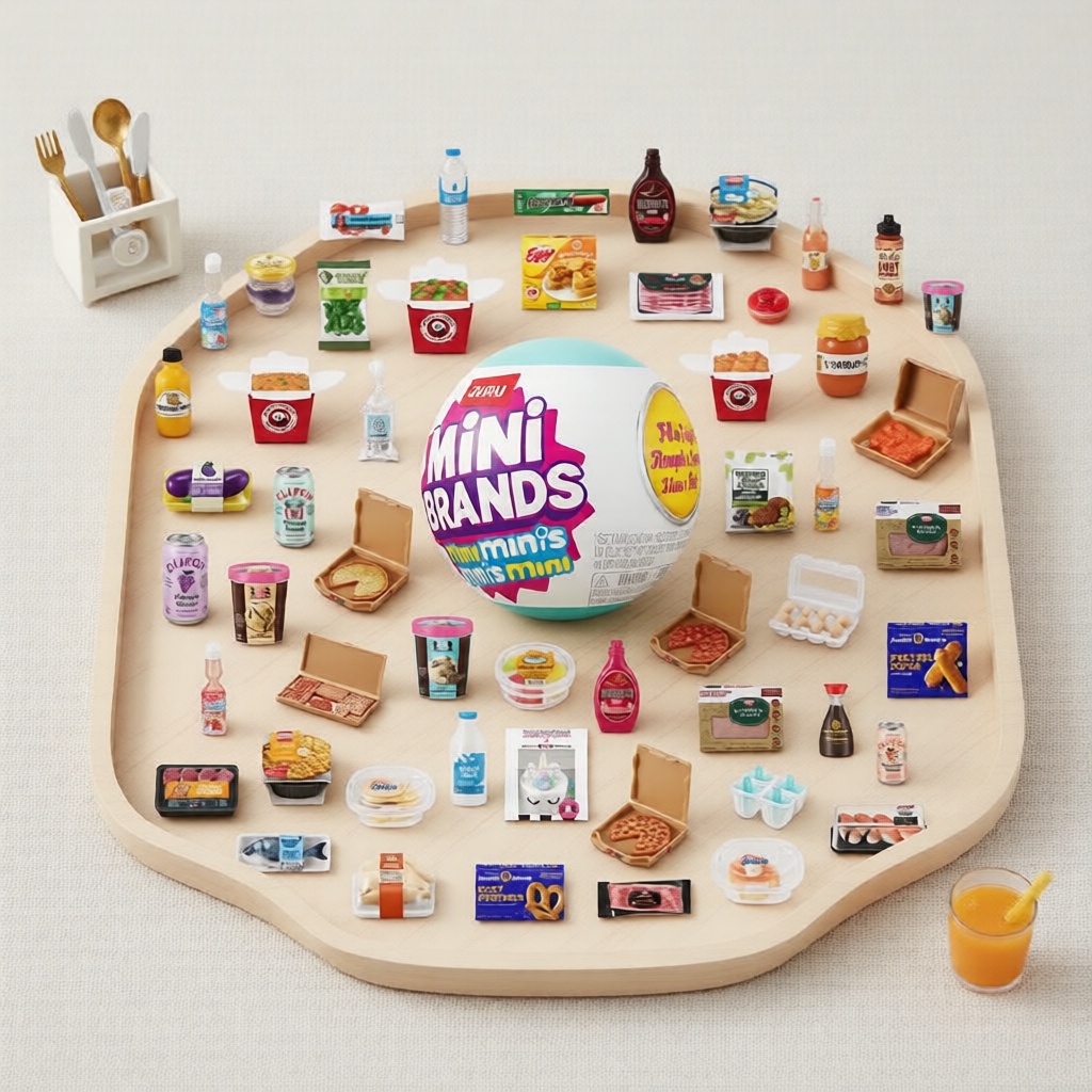 ZURU Brands Miniaturas para Preencher a Geladeira Série 1 Minis, Brinquedo Colecionável, Surpresa Miniatura