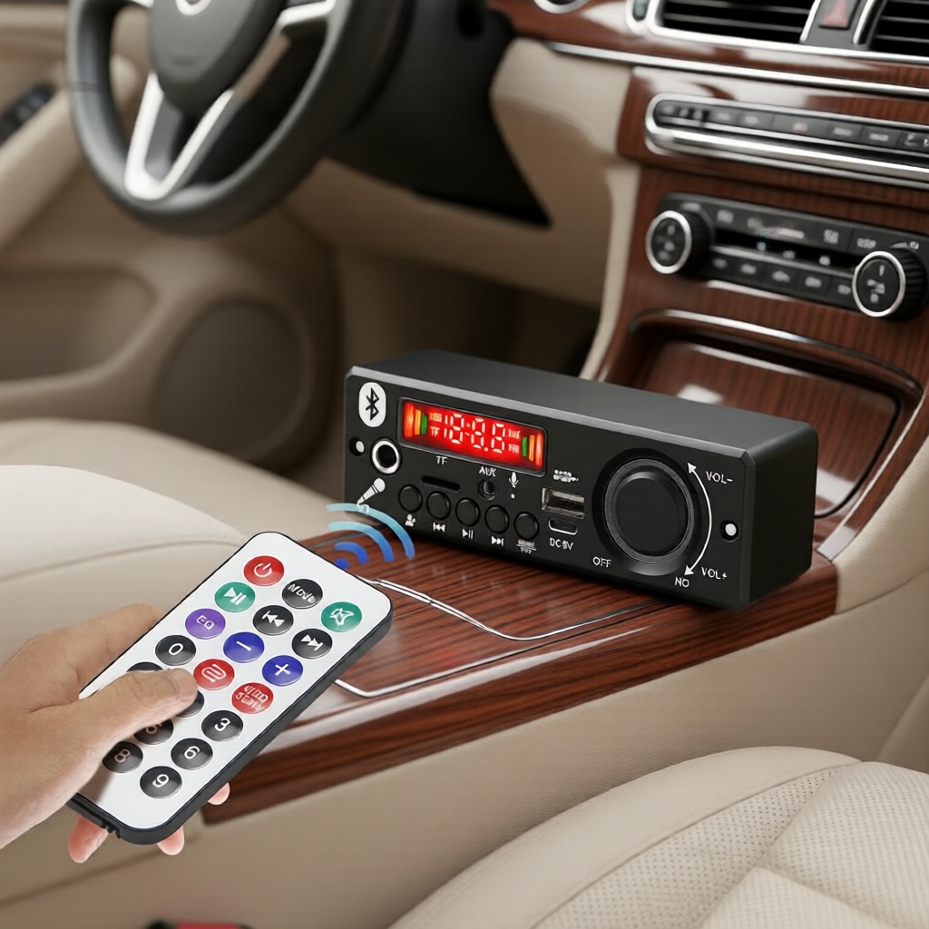 Amplificador 6W DC 5V MP3 WMA Bluetooth 5.0 Módulo De Áudio USB TF Rádio Receptor FM Sem Fio MP3 Player