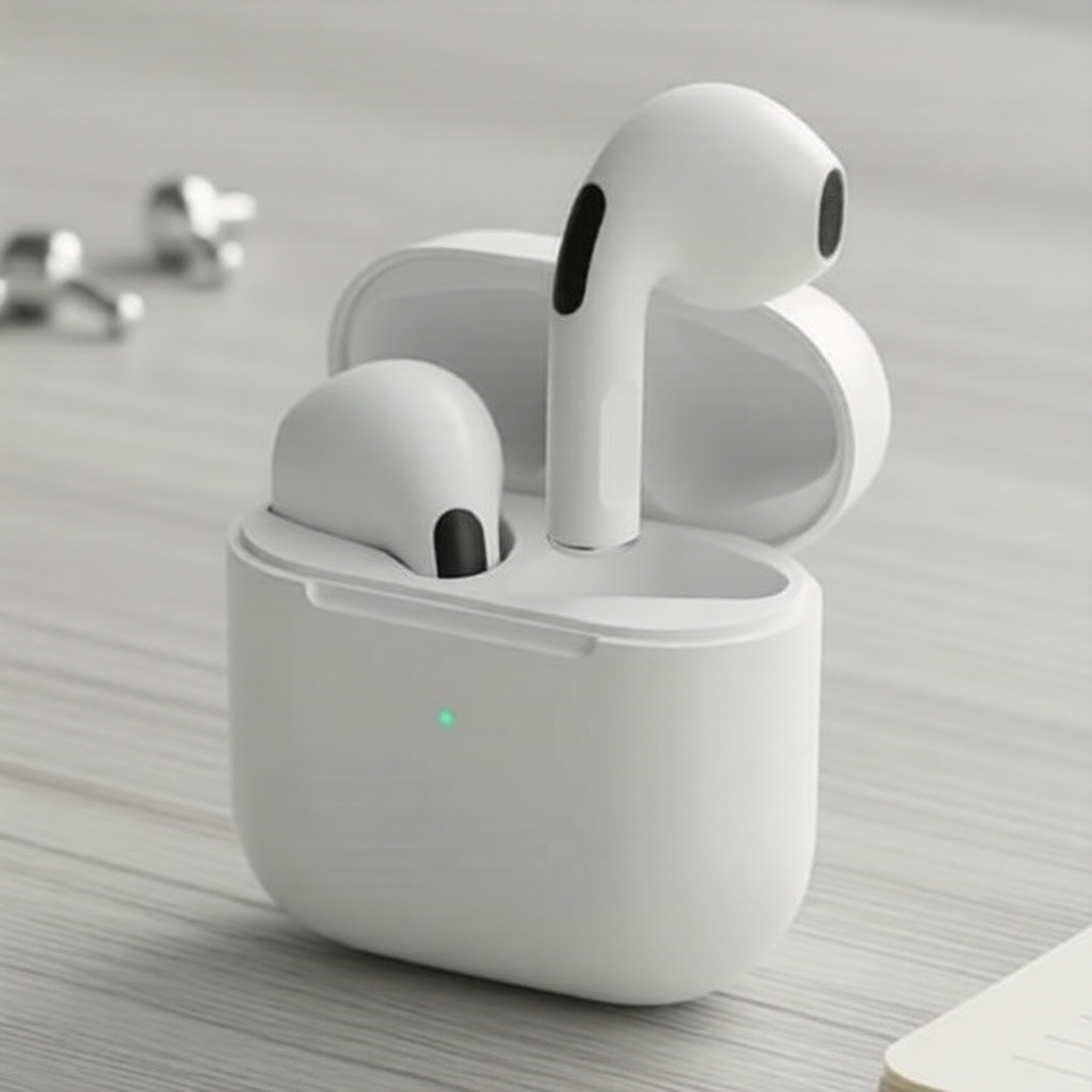 Fones de Ouvido True Wireless Bluetooth TWS, Headset Intra-Auricular para Jogos com Som HiFi Estéreo e Cancelamento de