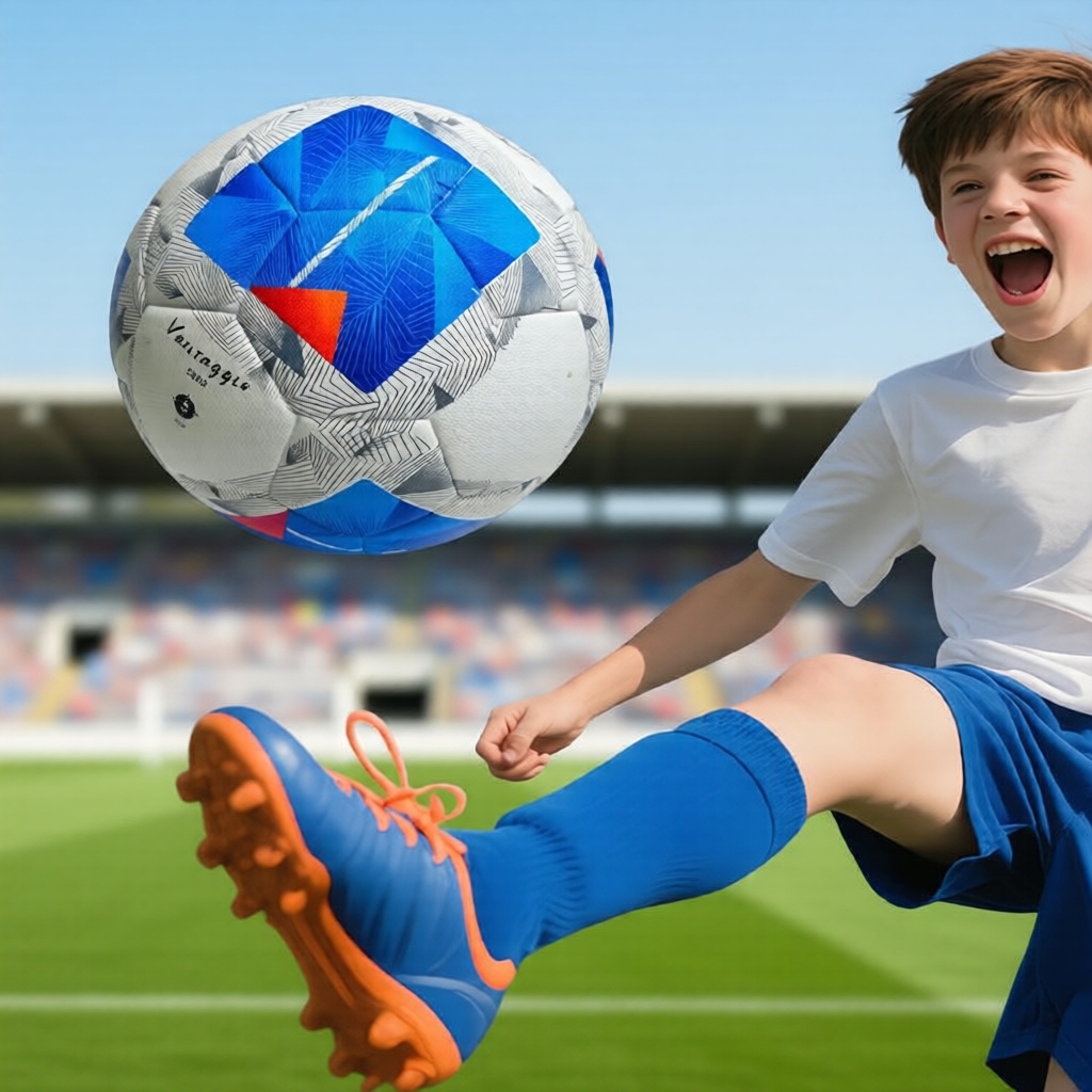 Bola de Futebol Oficial Tamanho 5 para Adultos, Bola de Treinamento Resistente para Grama e Campo