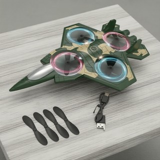 Avião de controle remoto de combate de jato RC fixo para iniciantes 4 canais, com rolagem acrobática, resistente a