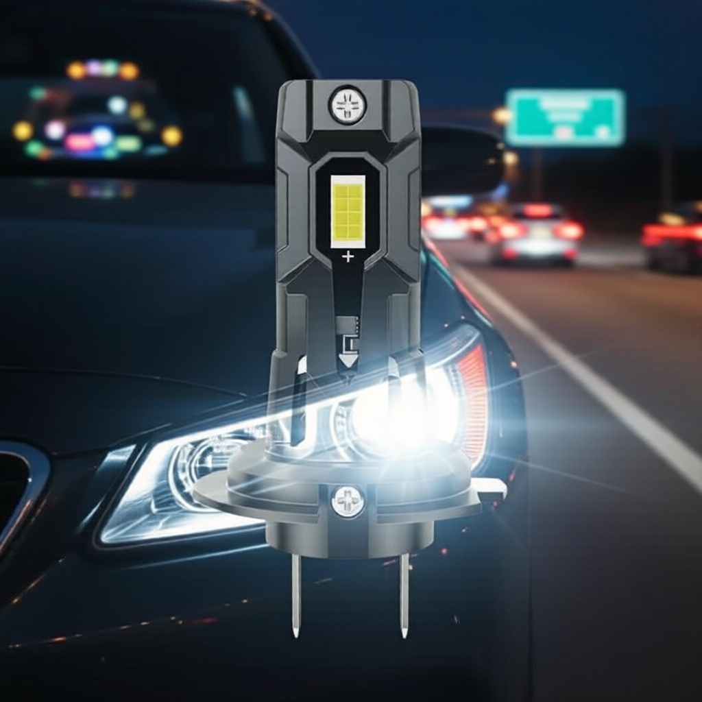 Lâmpadas de farol de LED Canbus H7 1:1 Substituição de halogênio 30W 6000K Branco Super Brilhante Turbo Lâmpada de