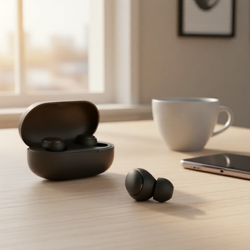 Fones de Ouvido Bluetooth True Wireless A6S, Cancelamento de Ruído Ativo, Microfone Embutido, para Esportes, Jogos e