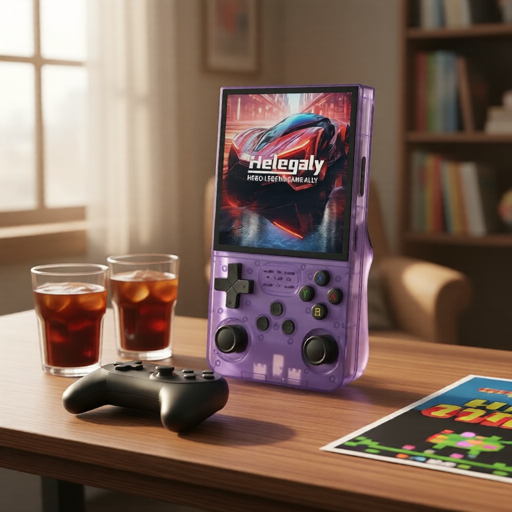 Console portátil retrô R36S 64GB 15000+ jogos para crianças e adultos