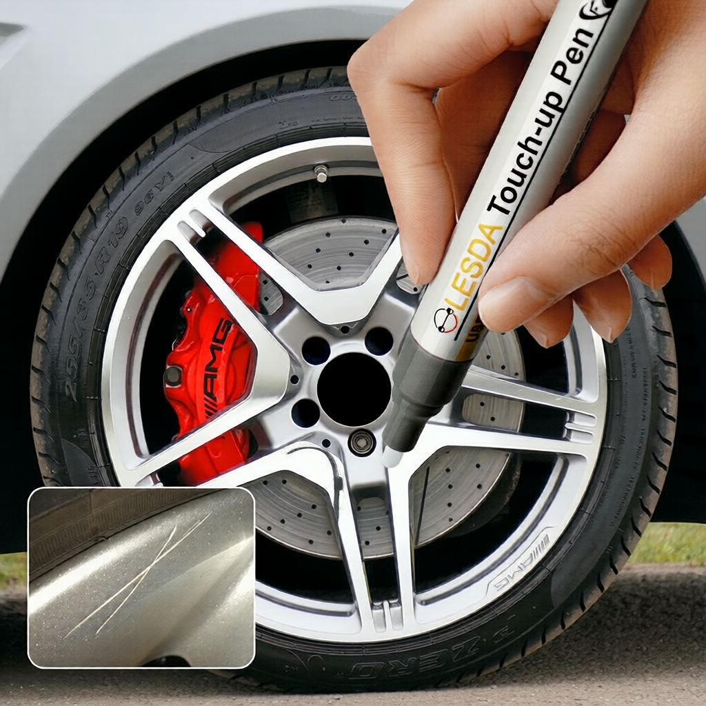 Tinta de Reparo para Roda de Carro - Conserto Rápido de Arranhões e Esfolados