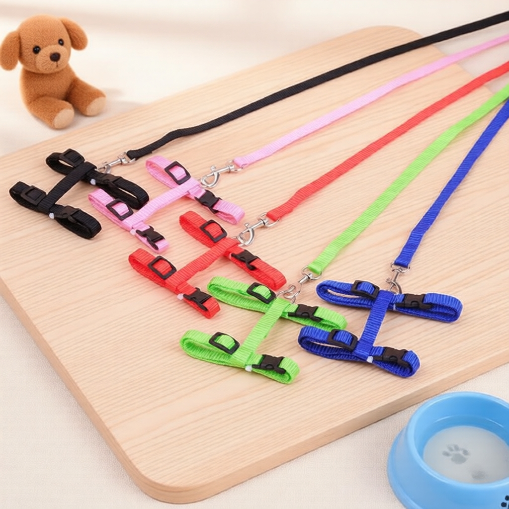 Peitoral de gato mais vendido, design simples e guia de nylon durável para pets