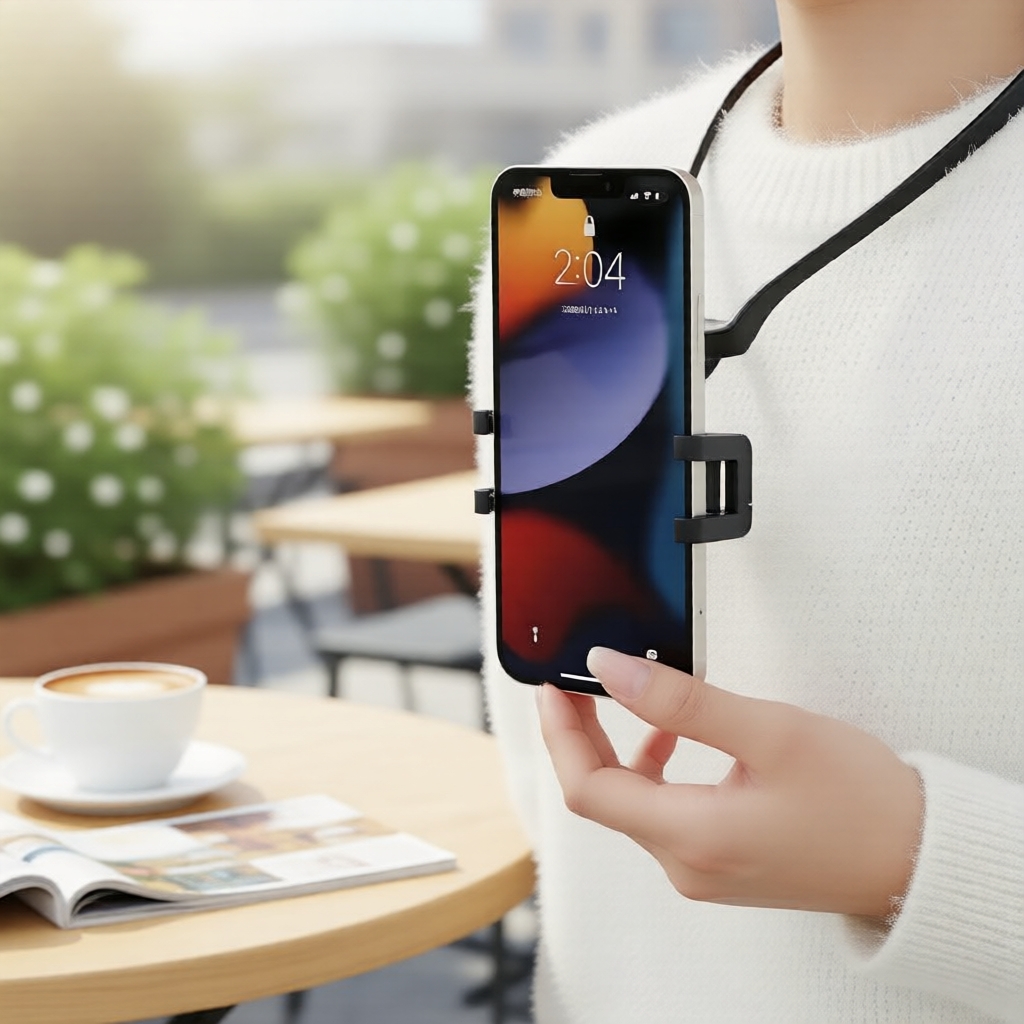 Suporte de Pescoço Mãos Livres para GoPro, Câmeras de Ação e Smartphones