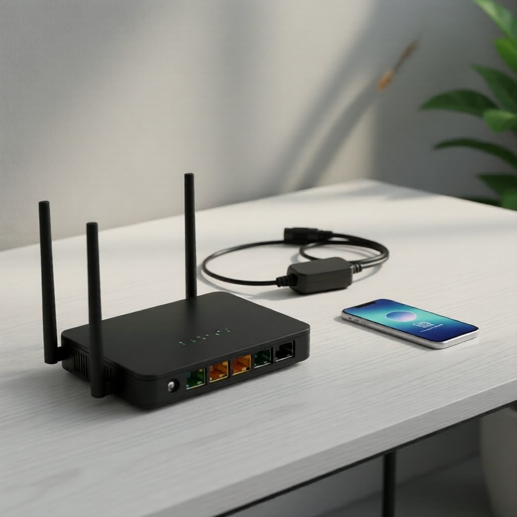 Temporizador Automático para Roteador WiFi, Reset de Desligamento do Gato, Controlador de Reinicialização com Indicador