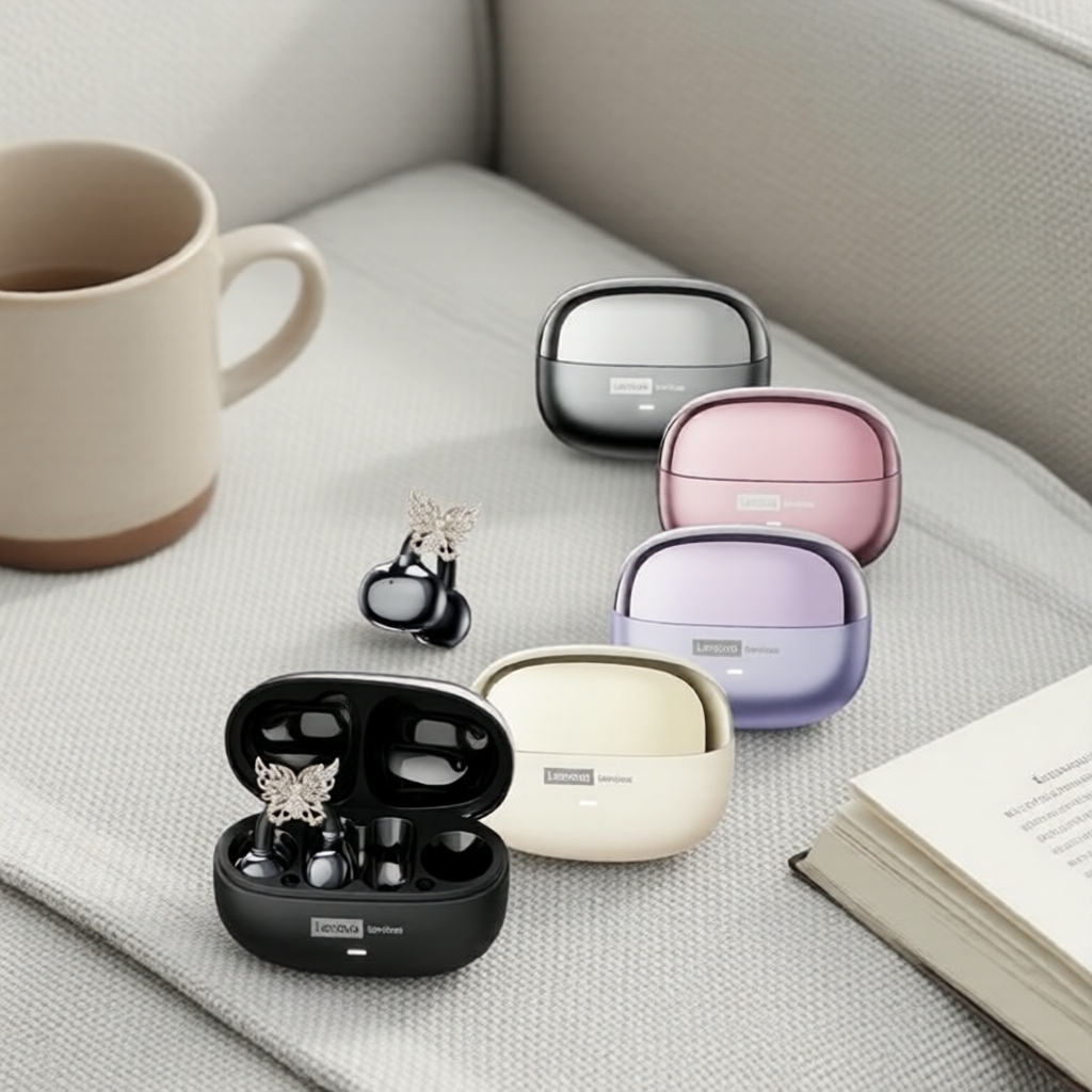 Fones de ouvido sem fio Bluetooth LE302, fones de ouvido estéreo HiFi com cancelamento de ruído, ENC, à prova d'água e