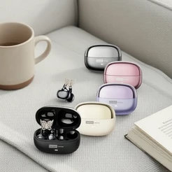 Fones de ouvido sem fio Bluetooth LE302, fones de ouvido estéreo HiFi com cancelamento de ruído, ENC, à prova d'água e