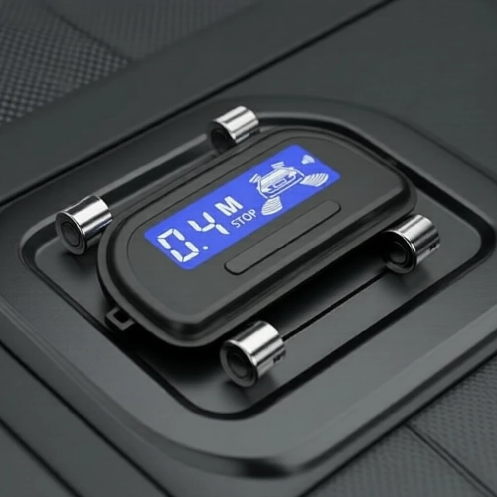 Conjunto de Sensores de Estacionamento Invertido com Visor Digital para Câmeras de Ré