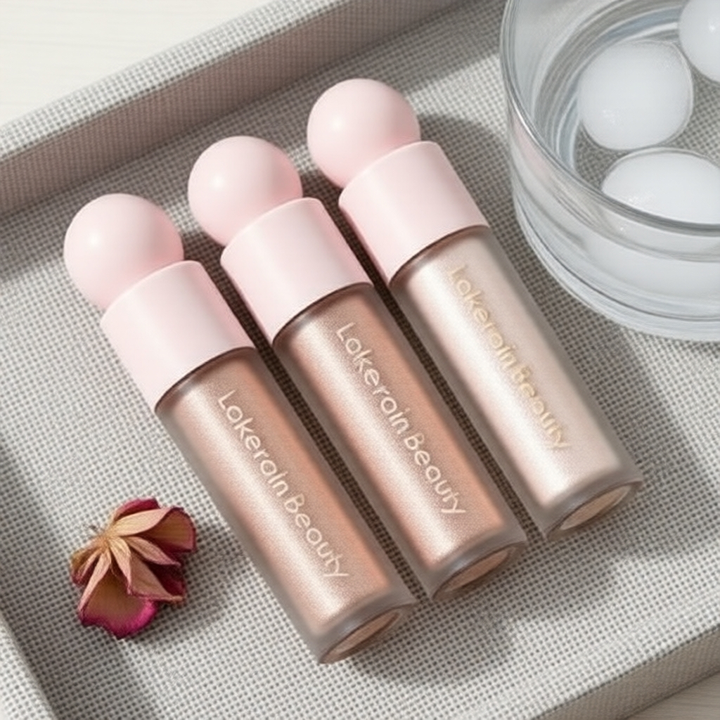 Lakerain Iluminador Líquido Brilho Suave para Corpo e Rosto, Contorno e Bronzer, Realce de Beleza