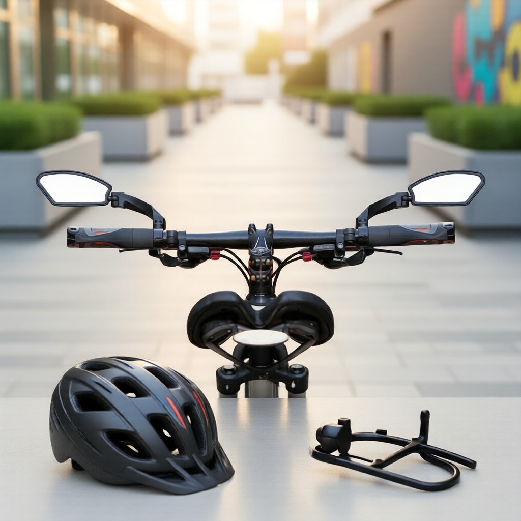 Espelho universal giratório 360° para bicicleta com visão ampla para ciclismo