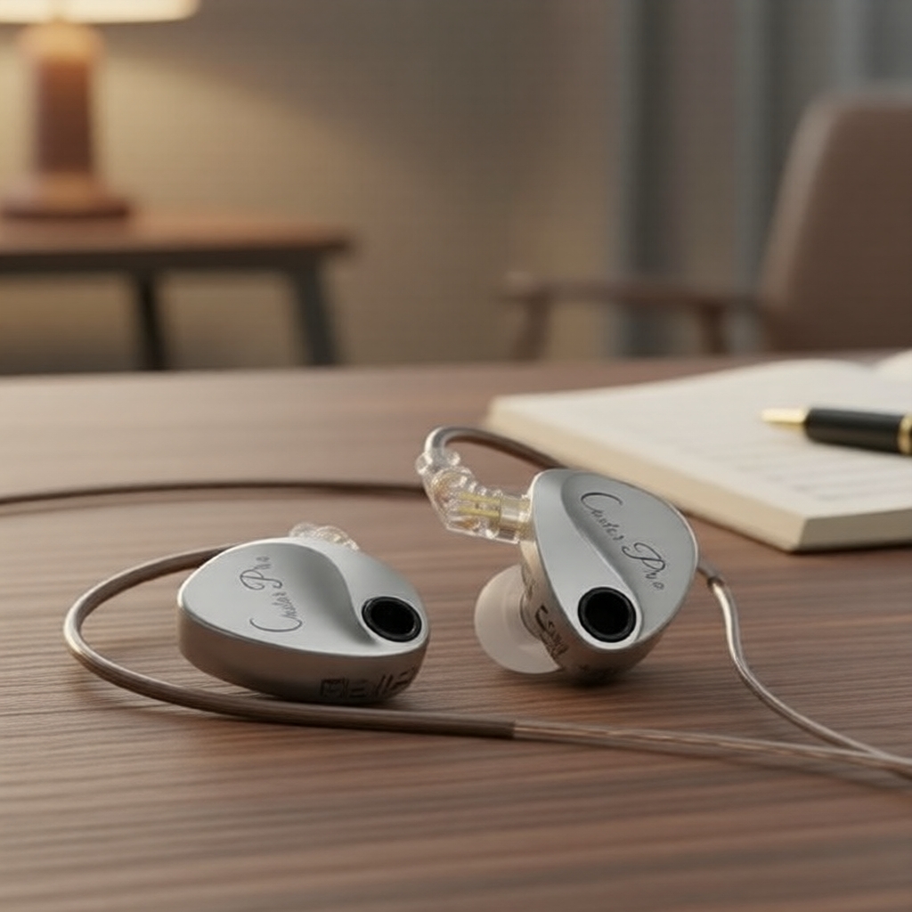 Fones de Ouvido Premium KZ Castor Pro, 2DD, HiFi Intra-Auriculares, Drivers Ajustáveis, Graves Potentes, Som de