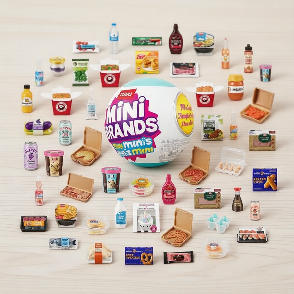 ZURU Mini Brands Mini Minis Série 1 Preenchendo a Geladeira, 1 Cápsula Surpresa, Brinquedo Colecionável, A partir de 8