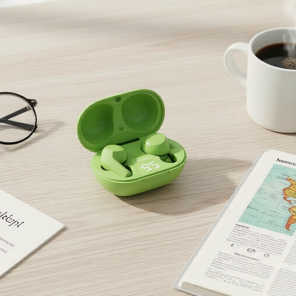 Fones de ouvido sem fio Air31 True Wireless Earbuds 9D Sound, à prova d'água, com display digital, ajuste confortável e