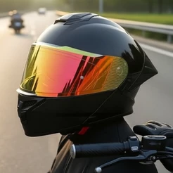 Capacete Flip-Up de Rosto Inteiro a Meia Face, Viseiras Duplas, para Homens & Mulheres, Proteção Unissex Quente