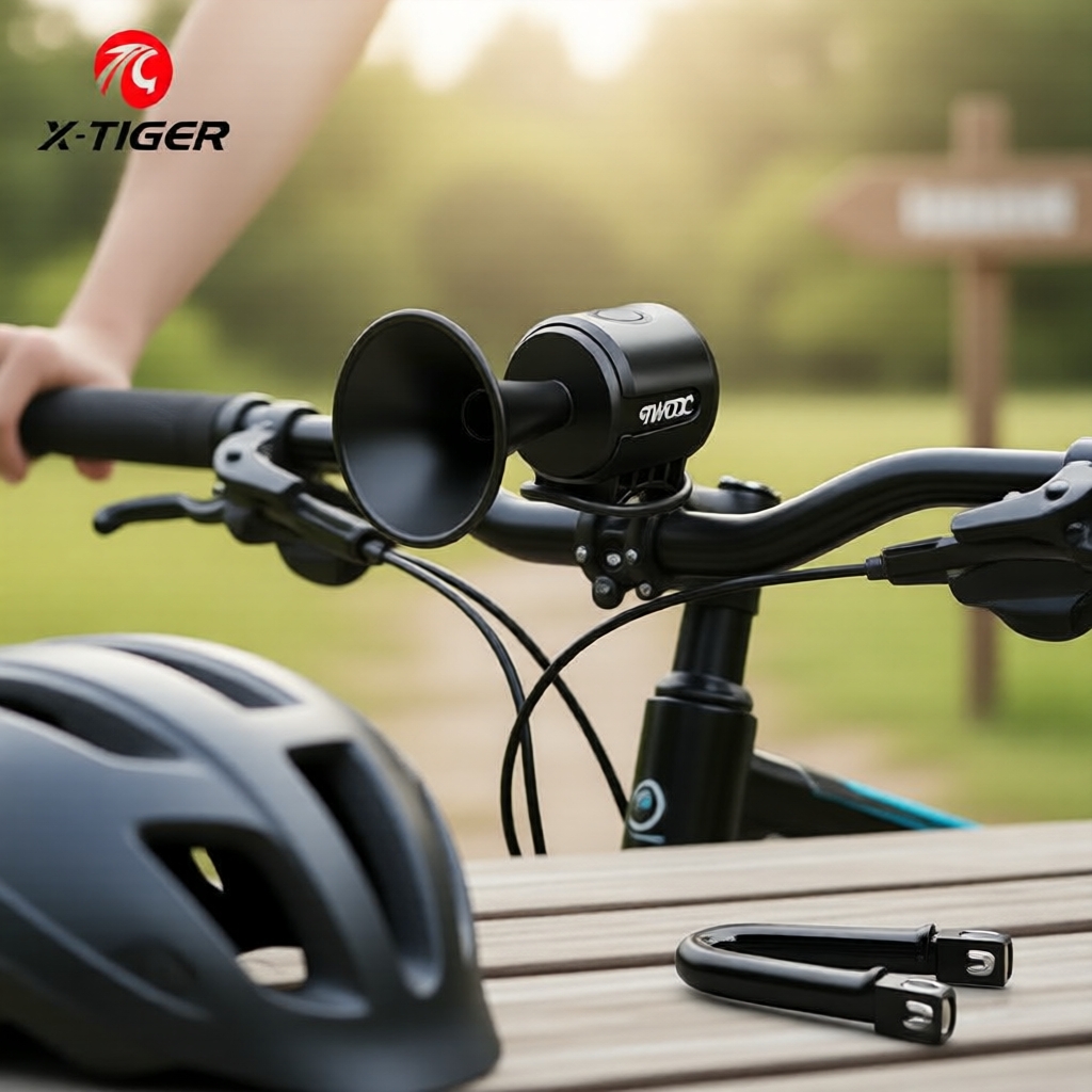 Sino Eletrônico à Prova d’Água X-TIGER 120 dB para Bicicleta – Buzina Compacta e Leve
