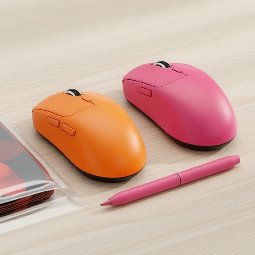 Mouse Sem Fio Silencioso Dual-Modo Recarregável Bluetooth+2.4G