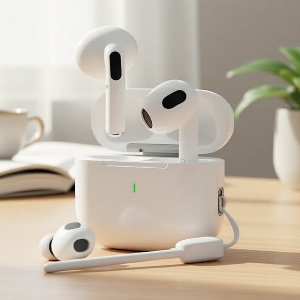 Fones de Ouvido A6 Pro com Controle por Toque: TWS Bluetooth, Intra-Auriculares, HiFi Estéreo, Cancelamento de Ruído, À