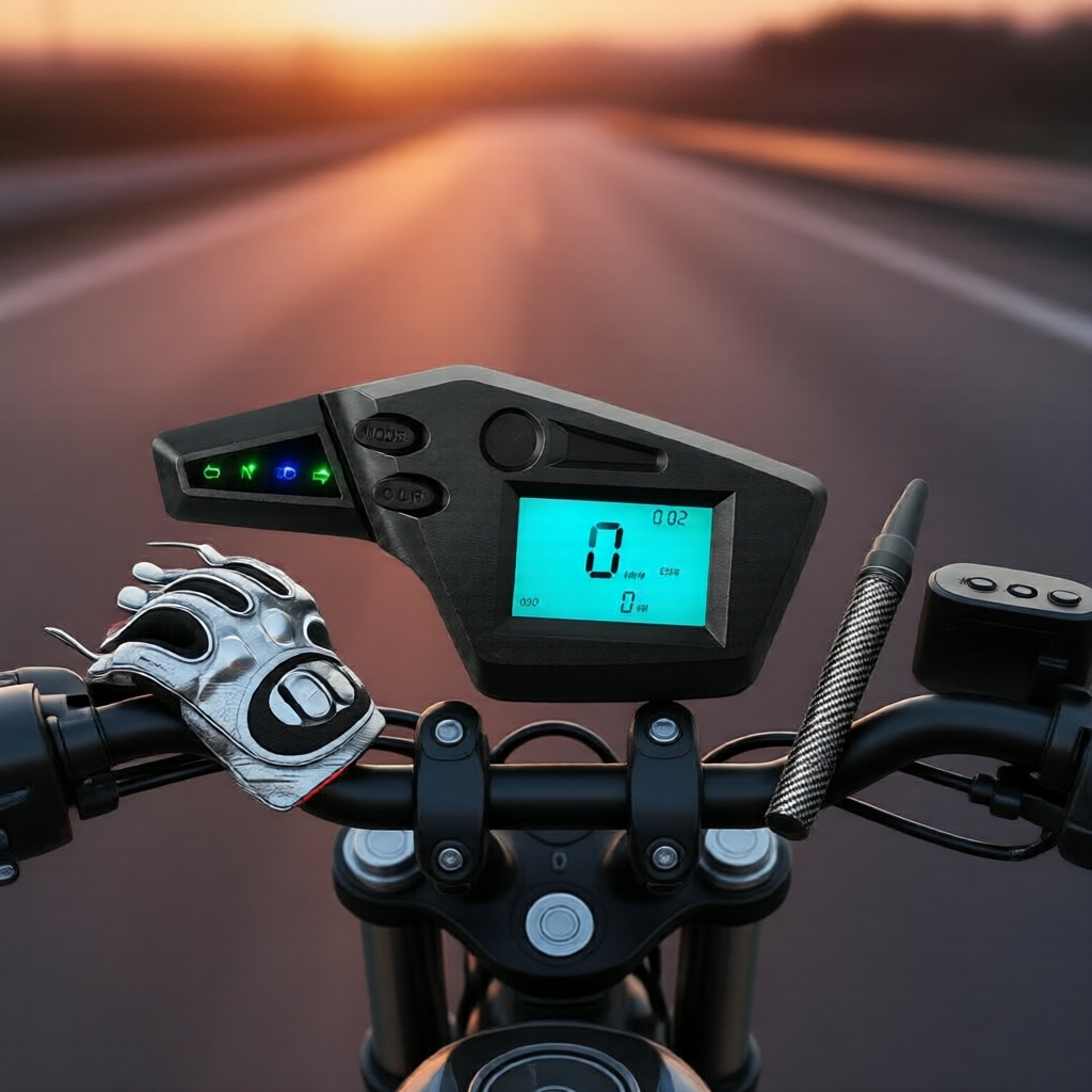 Velocímetro Digital Retroiluminado 7 Cores Tacômetro para Yamaha XT 660 XT250