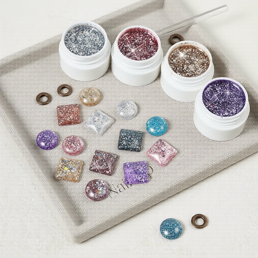 Monja 5ml UV/LED Disco Gel Glitter Esmalte Gel Soak Off para Unhas, Brilho Refletivo, Sequências, Verniz para DIY