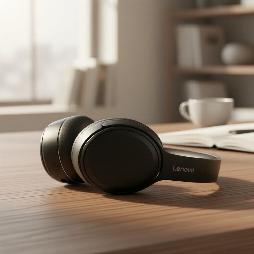 Fones de Ouvido Bluetooth Lenovo com Cancelamento de Ruído, Bluetooth 5.3, Som 720°, Baixa Latência, Bateria de Longa