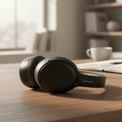 Fones de Ouvido Bluetooth Lenovo com Cancelamento de Ruído, Bluetooth 5.3, Som 720°, Baixa Latência, Bateria de Longa