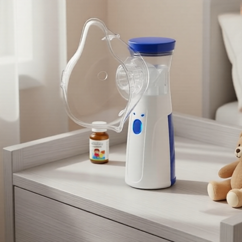 Nebulizador de Mão Recarregável para Adultos e Crianças Inalador Portátil Alívio da Asma
