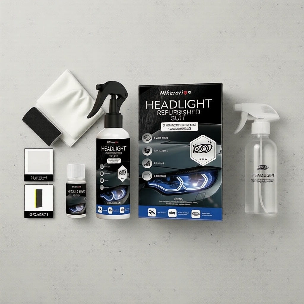 Kit de Reparo para Transparência de Faróis - Copolímero de Silicone Amino - Alta Transparência e Proteção Avançada UV