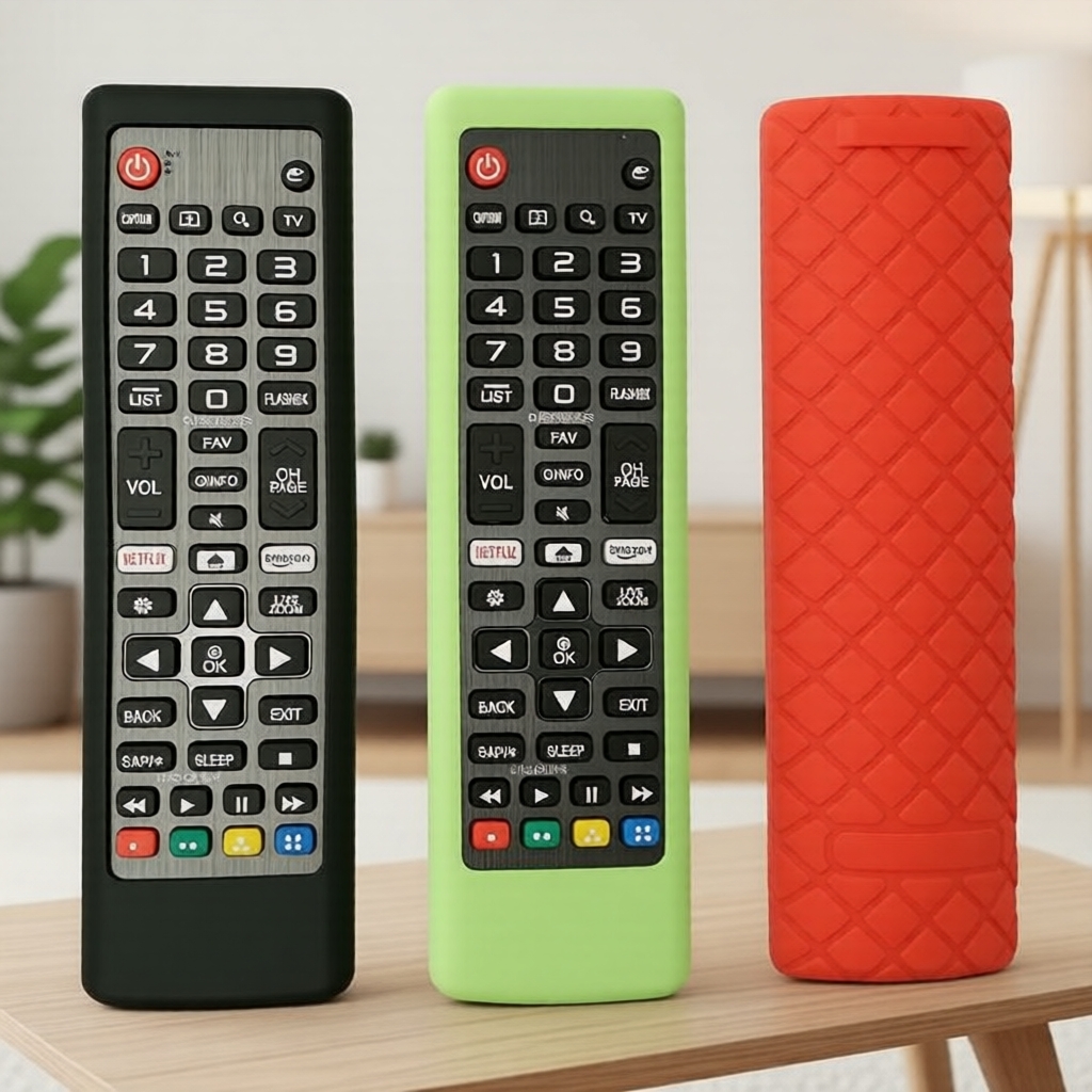 Capa Luminosa de Silicone Macio para LG AKB, Protetor de TV Antiderrapante e Resistente a Quedas
